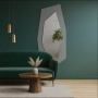 Dekoracyjne lustro na grafitowym antisolu - RADIANT